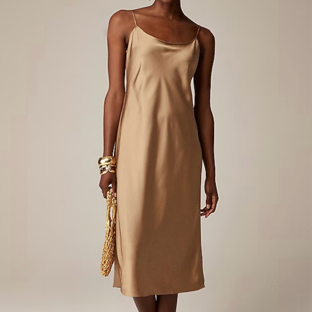 J.Crew Gwyneth slip dress in luster charmeuse